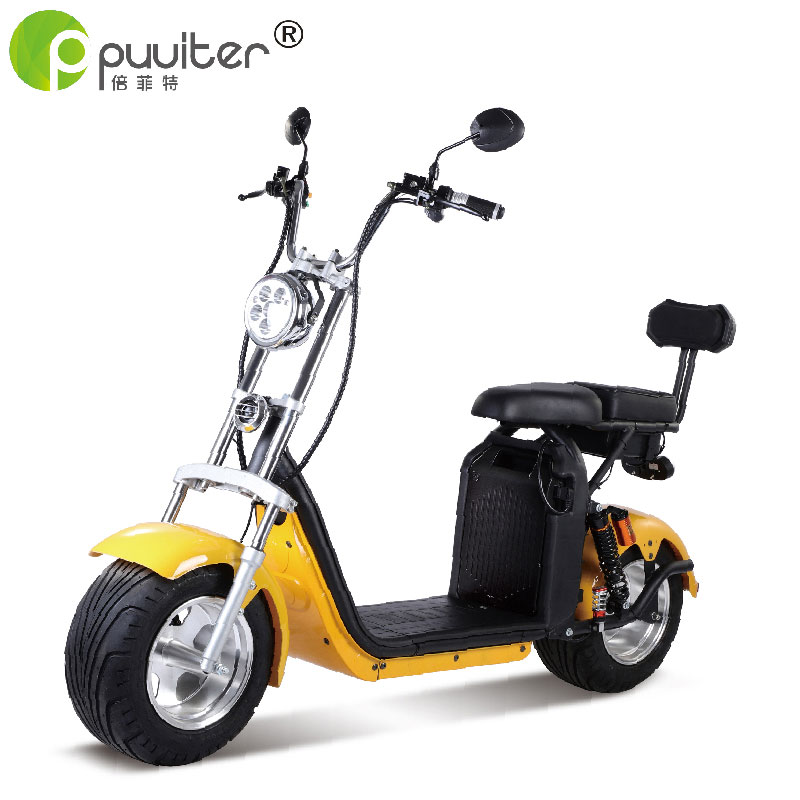 Two Wheel Electric Scooter With Fat Wheels /Fashion Citycoco City Scooter With 60-80km Range C06