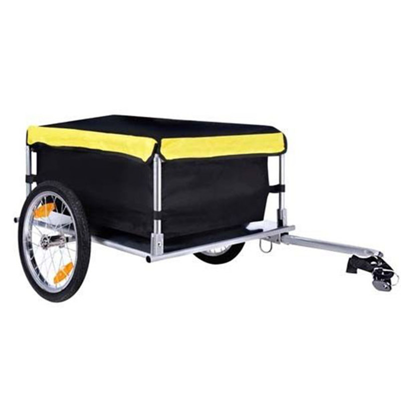 2020 Garden Bike Cargo Trailer Bicycle with Cover Shopping Cart Carrier CT001