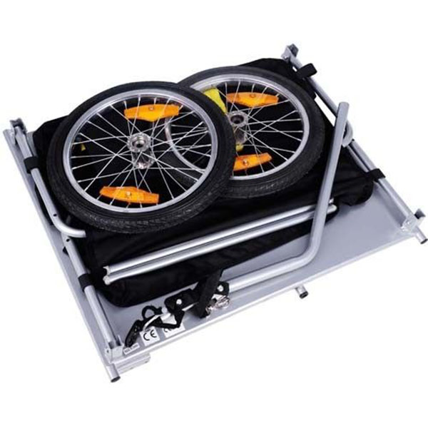 2020 Garden Bike Cargo Trailer Bicycle with Cover Shopping Cart Carrier CT001
