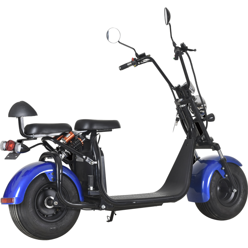 EEC/COC electric citycoco scooter with 2 seat electric vehicle 1000w C07A