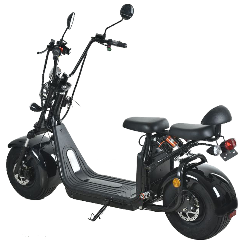 EEC/COC 1500W 60V20A Adult Electric Motorcycle Electric citycoco Scooter with doubel battery long distance  C07A-3