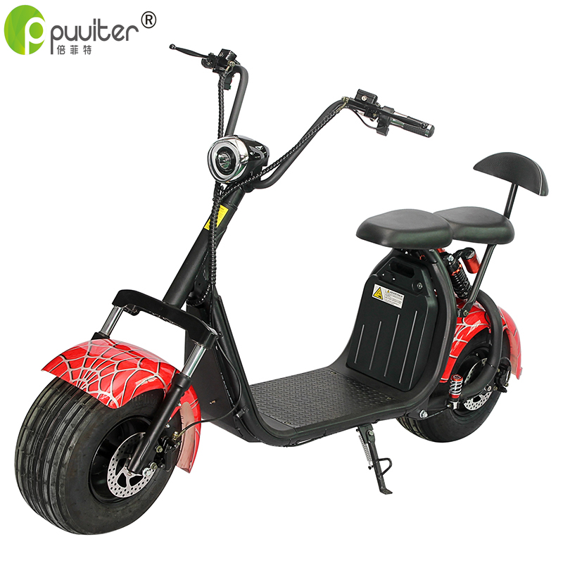 electric scooter 60V 12A 1000w citycoco Battery removable electrical scooter motor, adult electric motorcycle(C07)